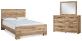 J&M Furniture - Ashley Furniture - Hyanna King Panel Bed, Dresser and Mirror - King Panel Bed, Dresser and Mirror - B1050B42